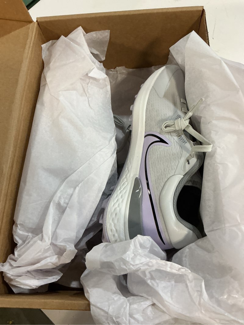 Condition photo showing New/Like New for nike infinity pro 2 men's wide golf shoes grey purple white dm8449-005 size 8.5 w (wide)