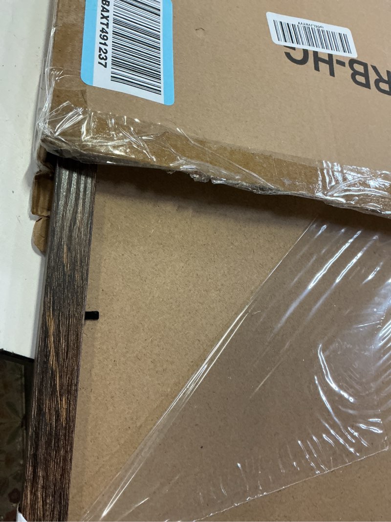 Condition photo showing Good Condition for bescrcl 18x27 picture frame brown, poster frames wall hanging, display pictures 18 x 27 without mat, 1 pack brown 18x27