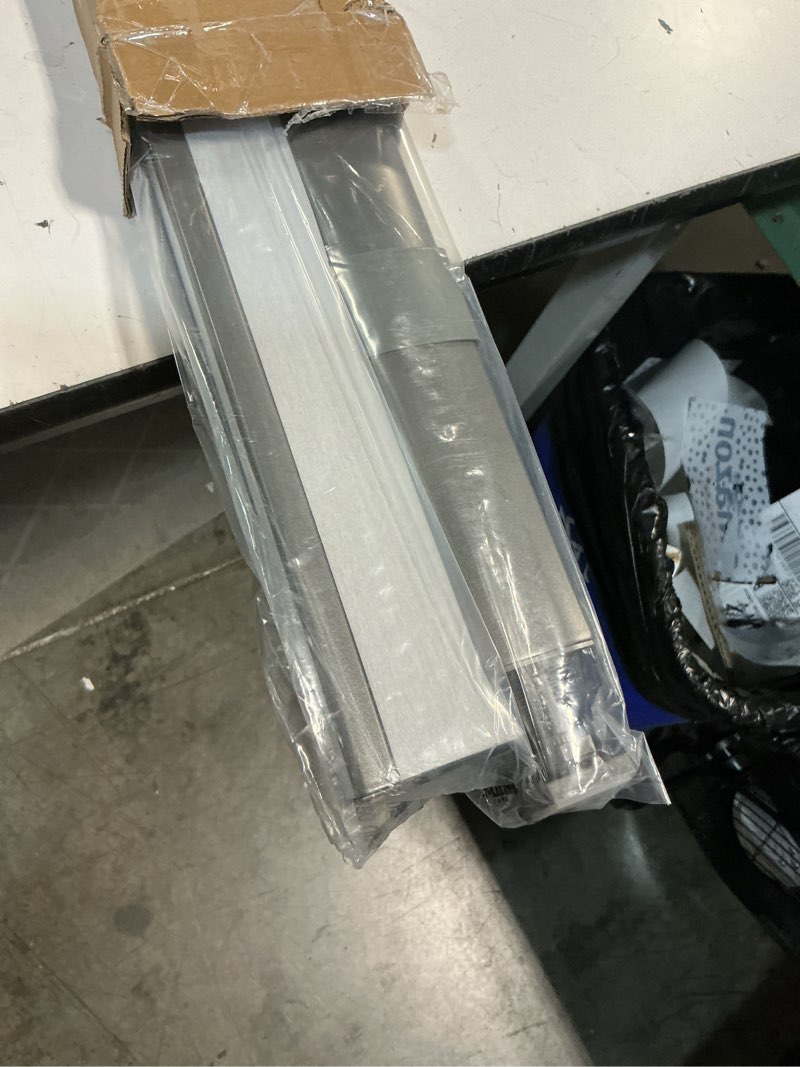 Condition photo showing New/Like New for lazblinds no tools no drill cordless cellular shades, blackout light blocking honeycomb shades for home, thermal insulation blinds for windows, 20" w x 48" h, black blackout-black 20" w x 48" h