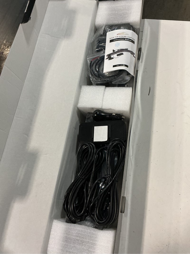 Condition photo showing New/Like New for xridonsen 28.4" 80 led roof top strobe light bar amber white emergency warning flashing safety beacon double side traffic advisor lights magnetic base for construction vehicles plow/tow trucks pickup