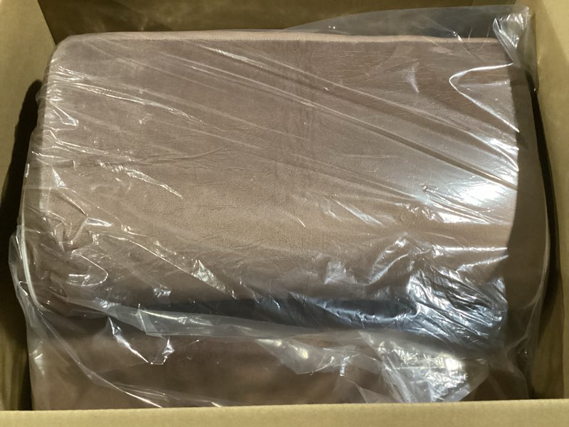 Condition photo showing Good Condition for HOMBYS Foam Recliner Chair Cushions for Elderly, 4" Thick Chair Pads with Back Support for Office, Non-Slip Medium Firm Seat Cushion with Lumbar Pillow (Brown, 21.5" Backrest) 20"x20" Seat + 21.5" Backrest Brown