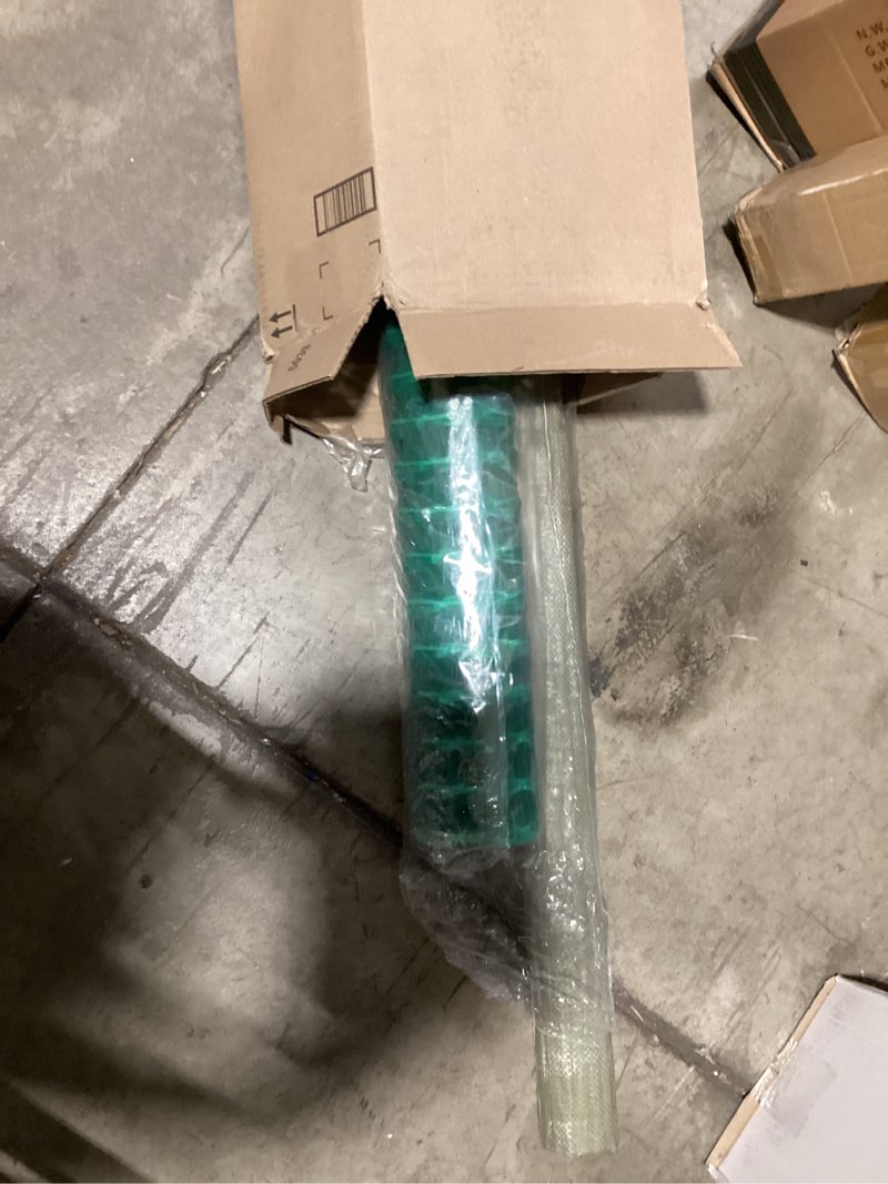 Condition photo showing New/Like New for plastic fencing temporary fenc with posts, snow fence 40in x 100 ft with stakes, reusable safety fence, construction fence, plastic fence roll, construction fencing for garden, pool, lawn deer green 40 inches x 100?25 4-foot stakes