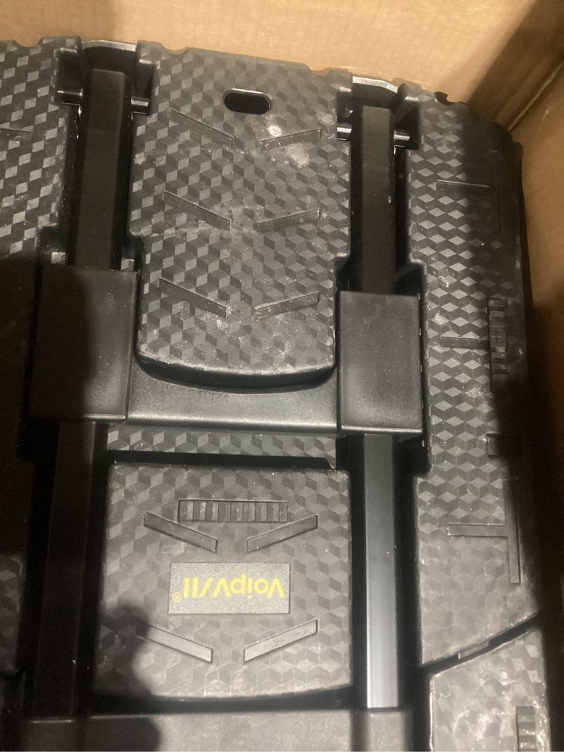 Condition photo showing Good Condition for Folding Hand Truck 500lbs, Portable Heavy Duty Dolly Cart, 6 Wheels Collapsible Luggage Cart with 2 Elastic Ropes - Compact Trolley Cart for Easy Moving - Ideal Hand Cart for Travel and More Black 17