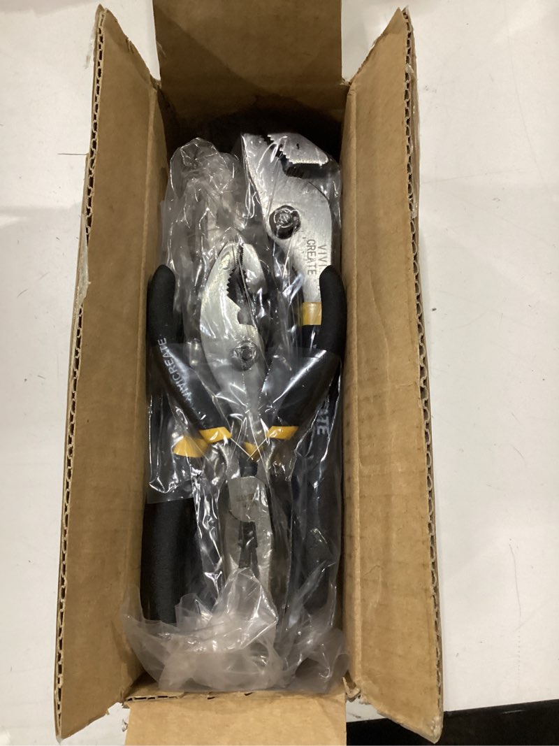 Condition photo showing New/Like New for Vivicreate 7-Piece Pliers Set Heavy Duty Multipurpose Tools for Home Repair DIY Auto Electrical Work Includes Long Nose Slip Joint Linesman and Diagonal Pliers Alicates de Corte Herramientas