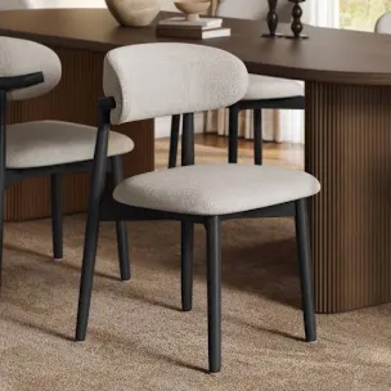 (Similar to stock photo) Ursula Cotton Linen Dining Chairs (Set of 2)