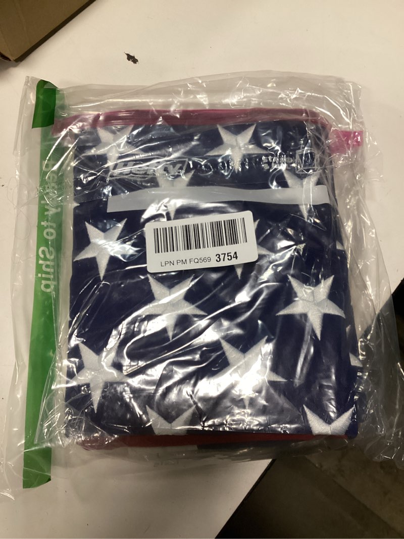 Condition photo showing As Is for American Flag for Outside 3x5 FT, Deluxe Heavy Duty Spun Polyster, TearProof and Waterproof Super Tough Series, All Weather High Wind USA US Flag with Embroidered Stars, Sewn Stripes, Brass Grommets 3 by 5 ft
