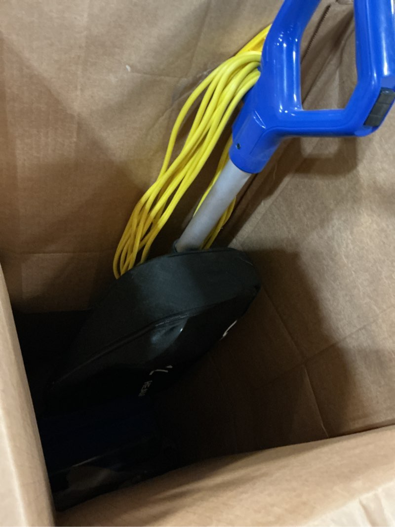 Condition photo showing As Is for amazon basics heavy duty upright bagged vacuum with powerful suction for carpet and bare floors, commercial-grade vacuum cleaner only