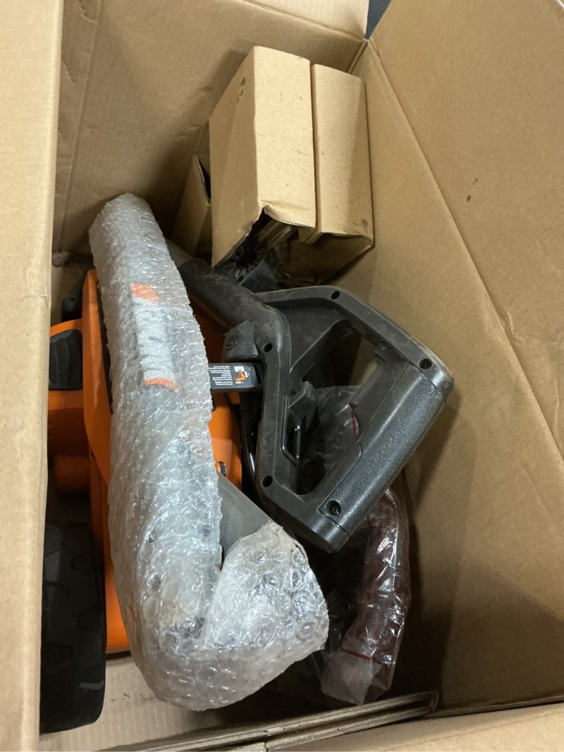Condition photo showing As Is for worx 12 amp 7.5’’ electric lawn edger & trencher, corded, wg896