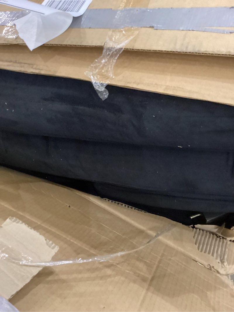 Condition photo showing As Is for YITAHOME Oversize U-Shaped Sofa with Cup Holders, Cat Scratch-Proof Fabric Sofa Couch with Deep Seat and Wide Armrest, Modern 6-Seater Sectional Couch for Living Room Office Apartment, Black