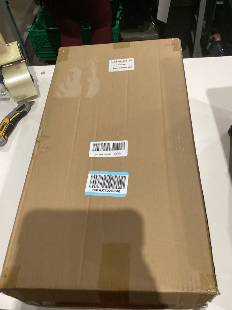 Condition photo showing As Is for Keyboard Bench Adjustable Piano Stool - Extra Comfortable Piano Bench with High Rebound Sponge Cushion,No Deformation,Superior Support,X-Style Portable Foldable Piano Chair, 3 Height Adjustment(White)