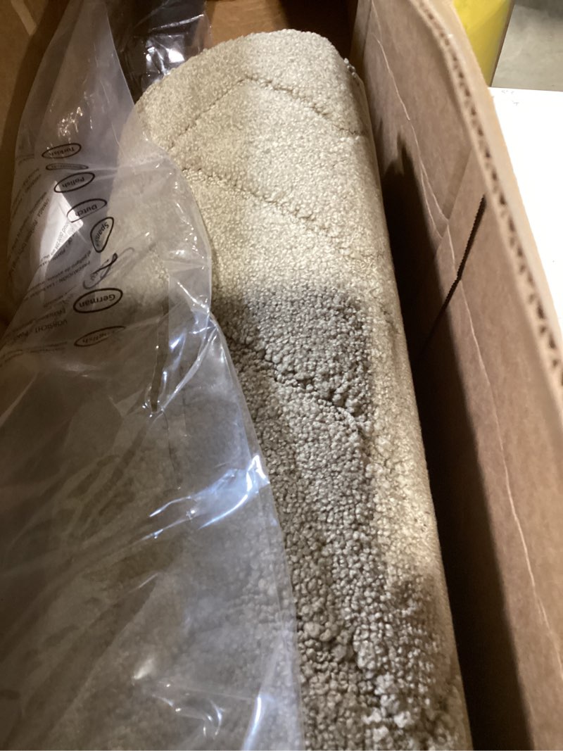 Condition photo showing Good Condition for PURRUGS Dirt Trapping Door Mat 24" x 84", Non-Slip Machine Washable Entry Rug, Dog Doormat, Indoor Front Door Mat, Super Absorbent Entryway Rug for Muddy Shoes & Paws, Taupe Taupe 24" x 84"