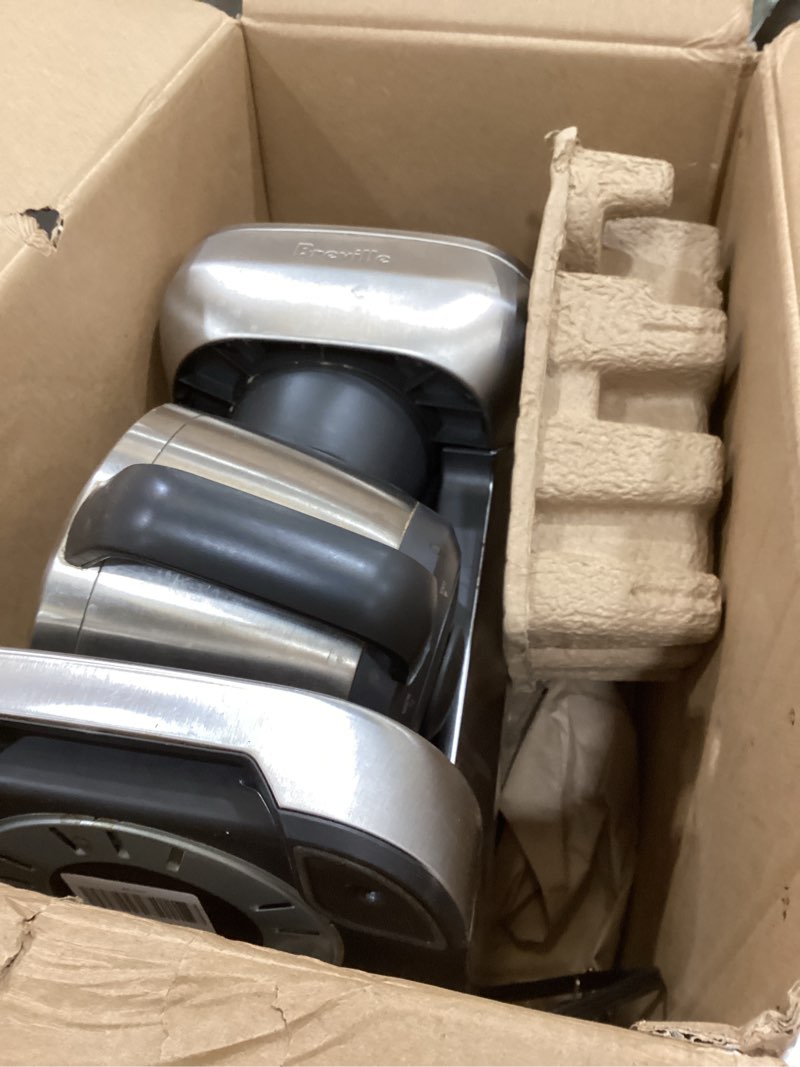 Condition photo showing As Is for Breville BDC650BSS Grind Control Coffee Maker With Grinder, Brushed Stainless Steel, Thermal Carafe