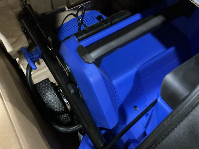 Condition photo showing As Is for kobalt 40-volt 21-in brushless battery push lawn mower 6 ah (battery and charger included)