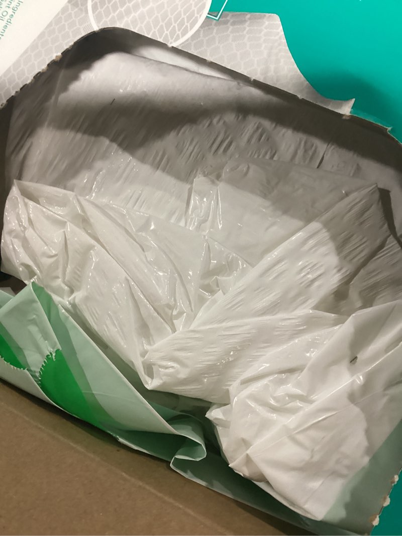Condition photo showing As Is for MOXIE 13-Gallon Mint White Indoor Plastic Kitchen Drawstring Trash Bag 120 -Count