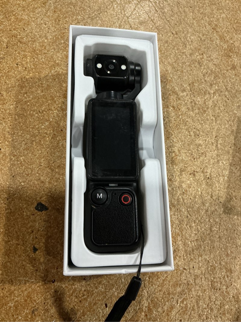 Condition photo showing Good Condition for w & o vlogging camera with 180° rotating lens, pocket body camera with audio & video recording,7-hour battery, handheld pov cameras with 32gb card, easy one-button recording for travel,daily life black