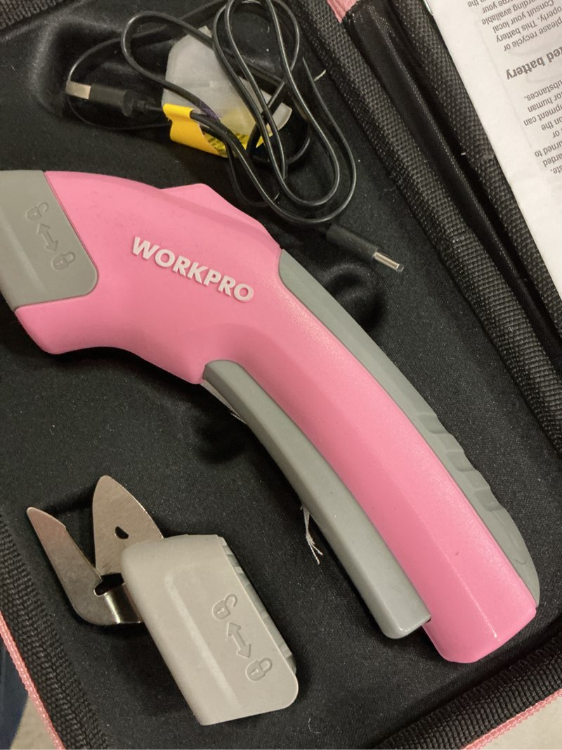 Condition photo showing Good Condition for workpro 4v cordless electric scissors rechargeable powerful shear cutter 2 blade