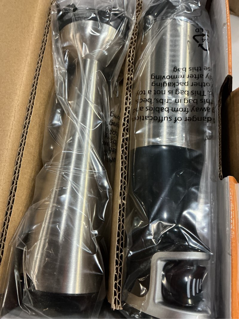 Condition photo showing New/Like New for turelar immersion blender handheld corded hand blenders set 1100w, trigger variable speed 5 in 1 stick emulsifier with chopper, whisk and frother for soup, baby food and smoothies,black black 5 in 1