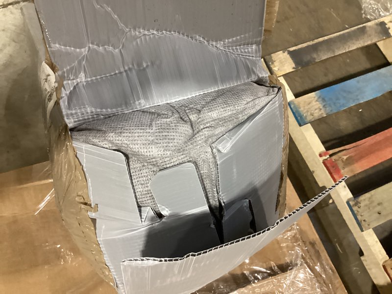 Condition photo showing As Is for 7 inch box spring queen, heavy duty box spring for queen bed, easy assembly, metal frame mattress foundation with fabric cover queen 7 inch