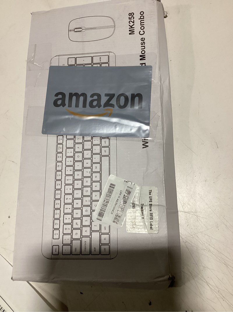 Condition photo showing Good Condition for Wireless Keyboard and Mouse Combo, Full Size Silent Ergonomic Keyboard and Mouse, Long Battery Life, Optical Mouse, 2.4G Lag-Free Cordless Mice Keyboard for Computer, Mac, Laptop, PC, Windows Black