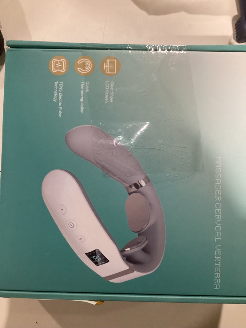 Condition photo showing New/Like New for Neck Massager with Heat, Portable Cordless Neck Massager for Painful Shoulder, Multiple Mode Adjustm