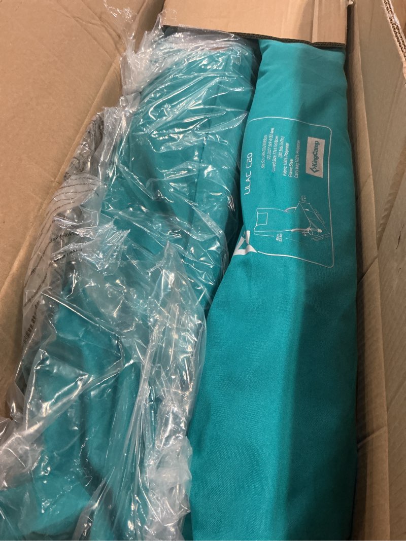 Condition photo showing Good Condition for kingcamp low beach chairs, folding portable chair for adults lightweight extra wide seat 300lbs heavy duty oversized backpack, carry bag for camping ergobreeze-cyan-2 pack ergobreeze high back mesh wide