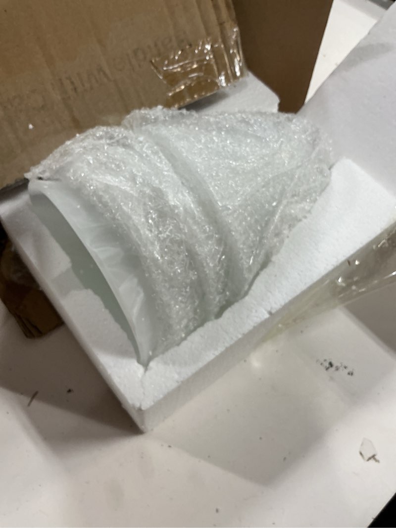 Condition photo showing New/Like New for 4 pack ceiling fan replacement glass shade 2-1/4 inch fitter, glass light cover white alabaster glass globe for chandelier, bathroom vanity light fixture, g0108
