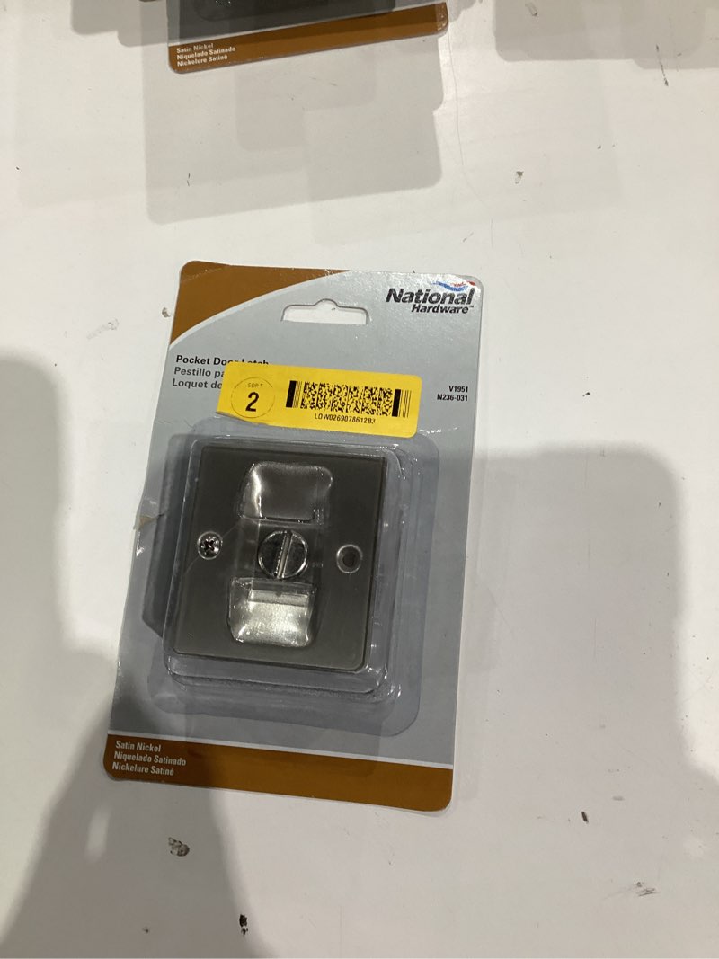 Condition photo showing New/Like New for National Hardware 2.75-in Satin Nickel Pocket Door Pull