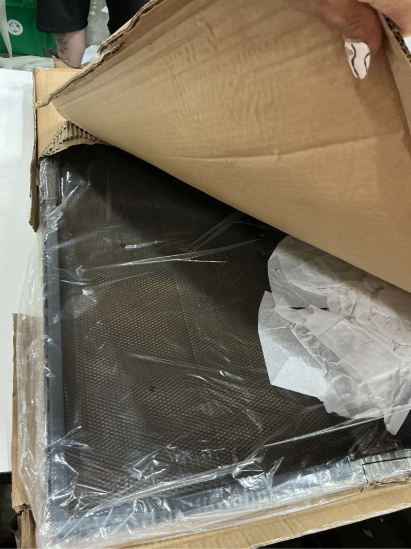 Condition photo showing Good Condition for fire beauty fireplace screen 3 panel with handles wrought iron 51"(l) x31(h) spark guard cover(sanded black)