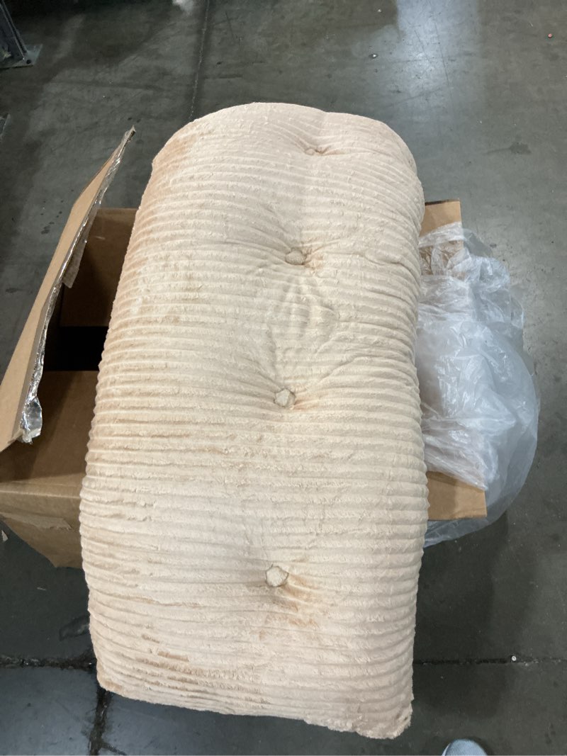 Condition photo showing As Is for iaseahk headboard pillow king, triangle pillows for headboard, head board backrest wedge pillow for reading sitting working, daybed pillows with removable cover for bed dorm sof