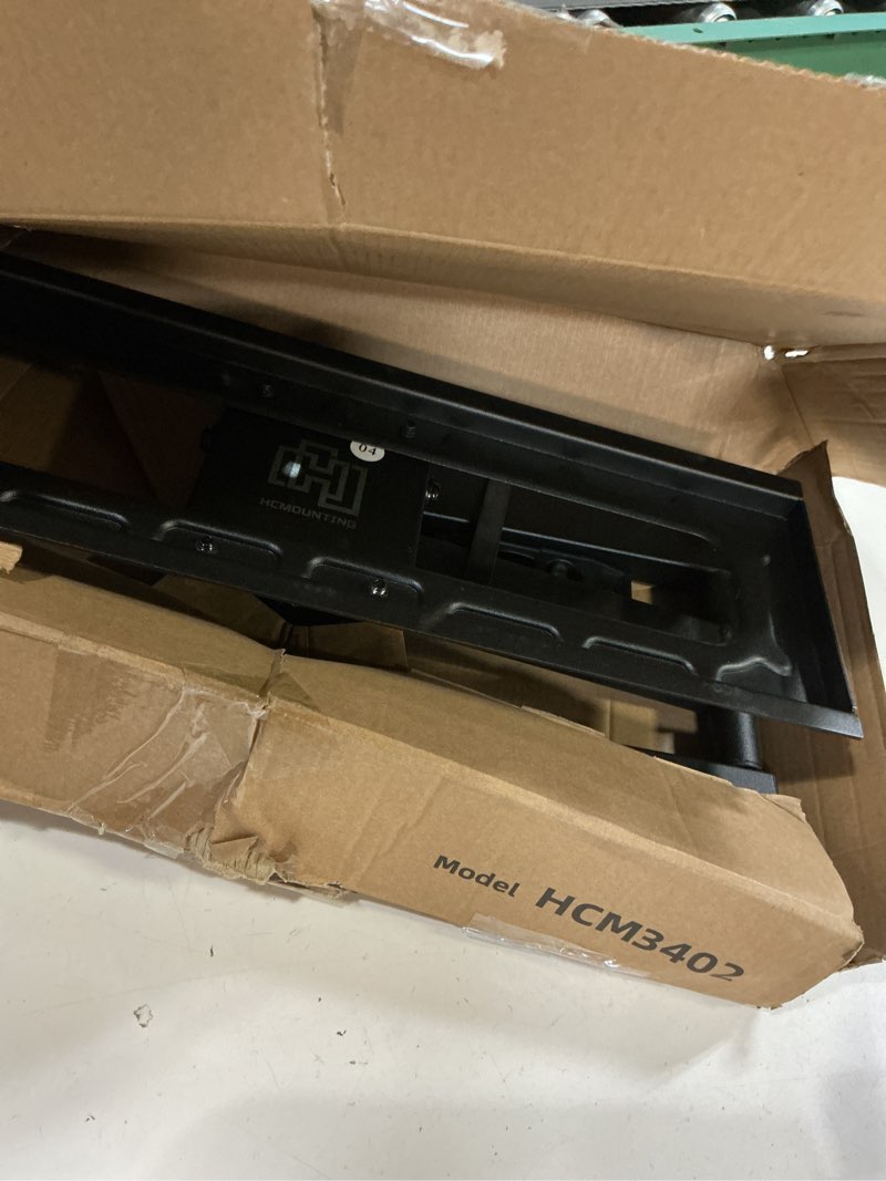 Condition photo showing As Is for hcmounting outdoor full motion weatherproof tv wall mount for 26-65 inch flat/curved tvs up to 88 lbs, heavy duty swivel tv mount with single stud design,smooth extension,max vesa 400x400mm,hc3402