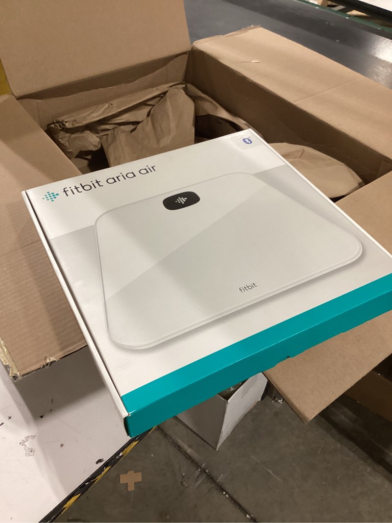 Condition photo showing As Is for Fitbit Aria Air Bluetooth Digital Body Weight and BMI Smart Scale, White White 1 Count (Pack of 1)