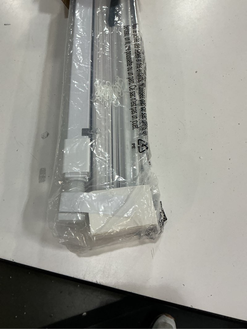 Condition photo showing Good Condition for lazblinds no tools no drill 1" vinyl mini blinds, cordless blinds for windows, light filtering horizontal window blinds & shades, 28" w x 64" h, white cordless-white 28" w x 64" h