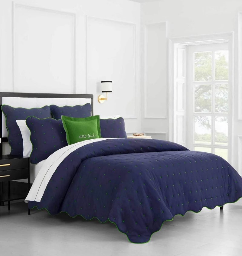 kate spade new york scalloped edge quilt bedding set