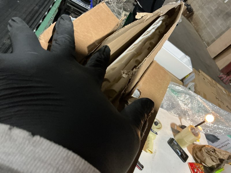 Condition photo showing Good Condition for IRIS USA 34'' 2 Panel Pet Playpen Add-On with Connecting Rods, Puppy Small Medium Dogs, Heavy-Duty Molded Plastic, Rust-Free, Non-Skid Rubber Feet, Easy Assemble, Customizable, White White 2-Panels, 34" H