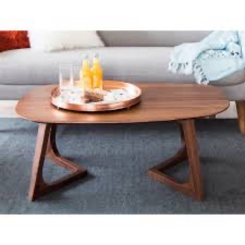 ((incomplete only base Box 2 of 2 ))GODENZA COFFEE TABLE WALNUT BASE