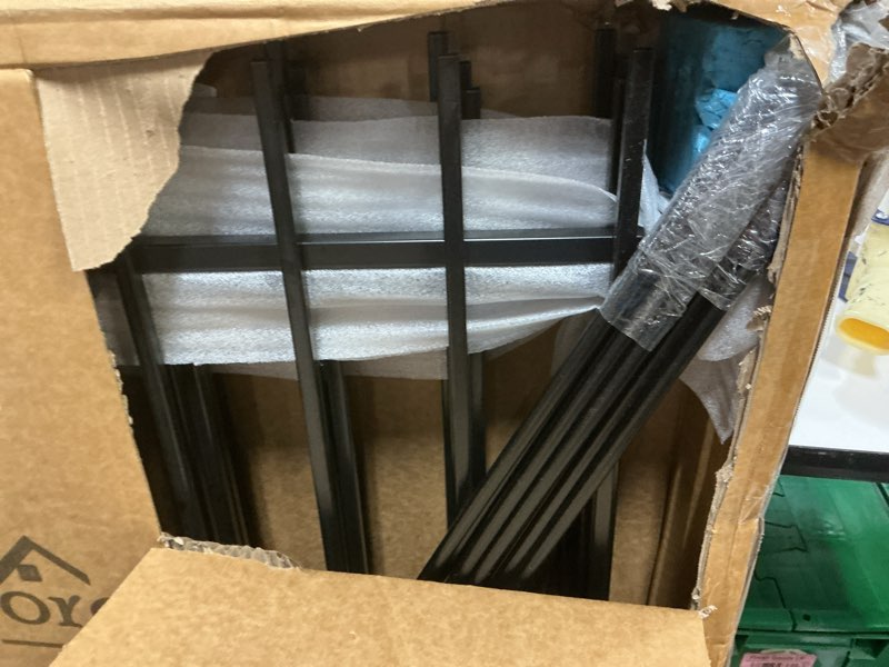 Condition photo showing Good Condition for forehogar metal garden fence with gate 42 in h x 12 ft l, 1 gate + 5 panels border dog fence panels animal barrier, no dig garden fencing for yard patio flower bed lawn outdoor, arch black roman col 42?h x 12ft (1gate+5panels)