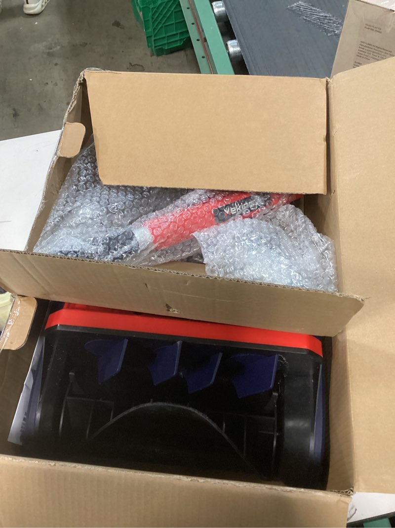 Condition photo showing As Is for Similar Brushless Cordless Electric Snow Shovel Compatible with Makita 18V Battery, 12” Snow Thrower with Adjustable Direction, Lightweight Snow Removal Tool for Driveway,Patio,Walkways (Blue)