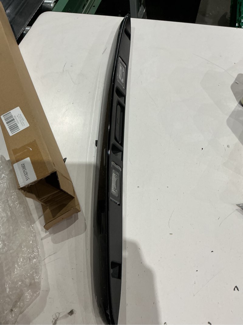 Condition photo showing Good Condition for black rear trunk hatch handle with lamp, tailgate trim lid trunk liftgate pull handle compatible with bmw mini vehicle 2005-2015 cooper r56 r57 series, replace#51132753602 - backhatch release handle