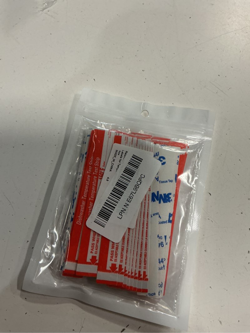 Condition photo showing New/Like New for relaxweex 75 pcs dishwasher temperature strips dishwasher 160° f temp stickers 160 degree dish washer heat test labels for temperature test
