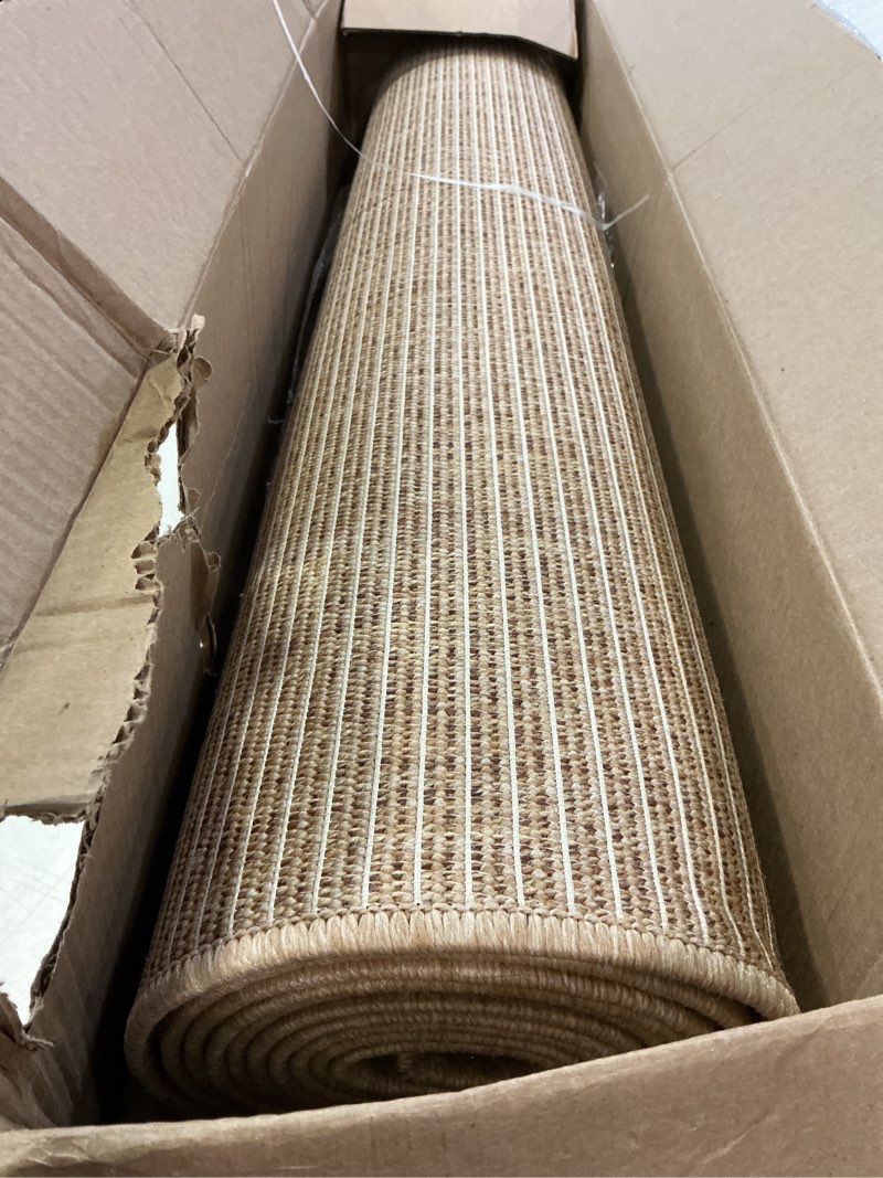 Condition photo showing Good Condition for DEXI Hallway Runner Rug 3.3x12, Woven Braided Farmhouse Runner Carpet Indoor, Absorbent Thin Long Entryway Runners for Kitchen, Laundry Room, Patio Entrance, Beige 3'3" x 12' (Rectangular) Beige