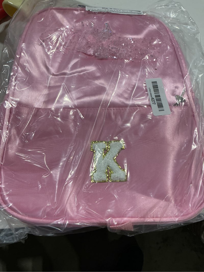 Condition photo showing Good Condition for personalized dance backpack ballet bag for girls kids toddler, small dance bag gifts for girls 3 4 5 6 7 8 year old (k) pink k