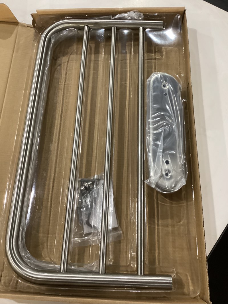 Condition photo showing New/Like New for Fixsen 18 Inch Bathroom Towel Rack Towel Bar Towel Shelf Brushed Nickel Stainless Steel and Zinc Alloy Wall Mount 1pc for House Lavatory and Hotel Brushed Nickel 18 Inch