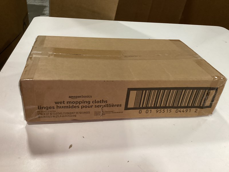 Condition photo showing New/Like New for amazon basics wet mopping cloth refills  12 count (fits swiffer sweeper mop heads)