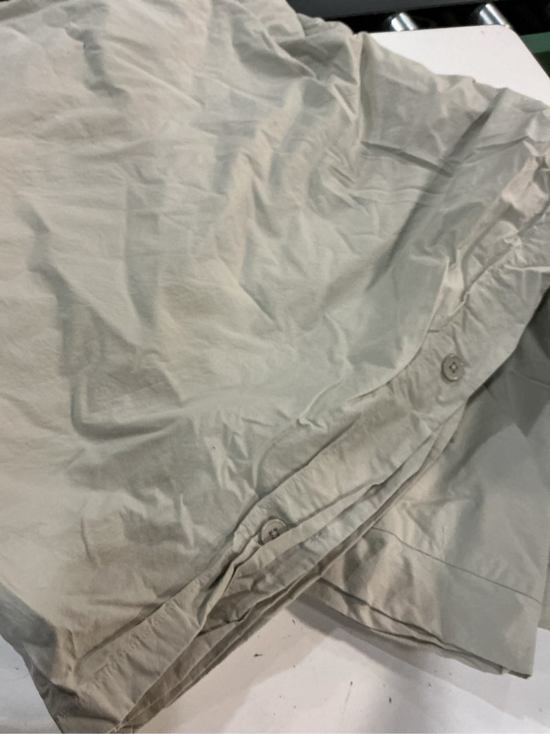 Condition photo showing Good Condition for (size unknown )quince, european line duvet cover , sand