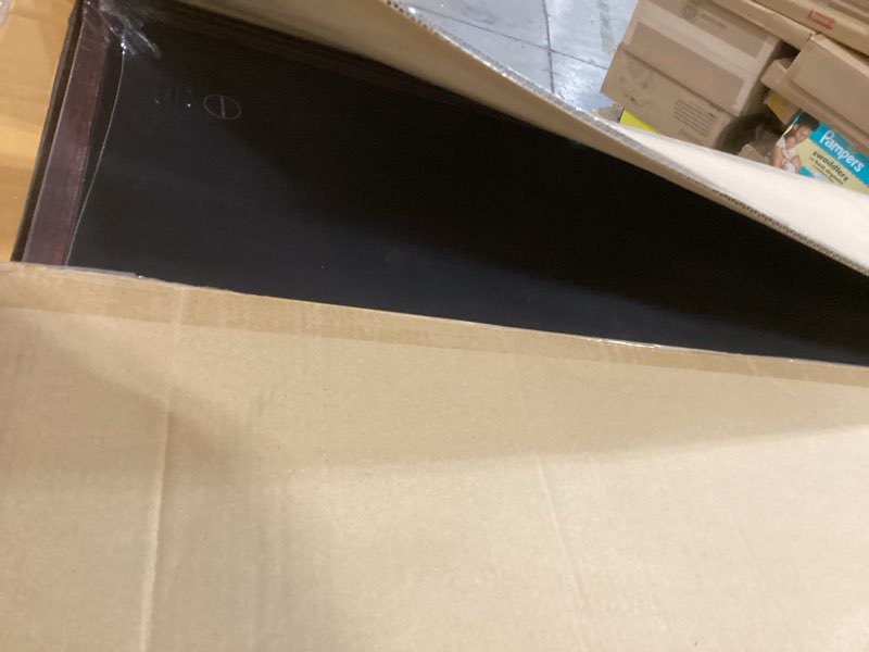 Condition photo showing Good Condition for americanflat 24x34 poster frame with polished plexiglass - use as 20x30 frame with mat or display 24x34 photo without mat - hudson collection - wide picture frames for wall display - mahogany
