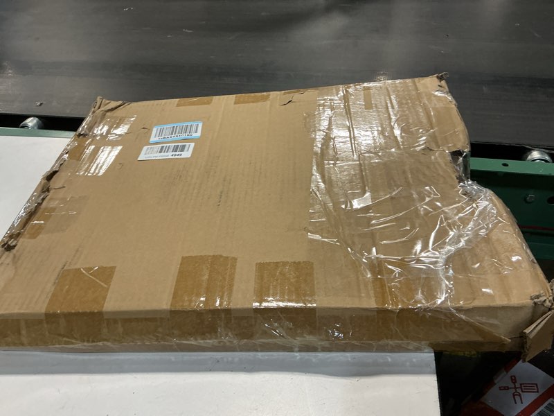 Condition photo showing As Is for Live Edge Coffee Table, Natural Fir Wood Coffee Table for Living Room, About 22" W x 16" D x 17" H Unique Handcrafted Table with Sturdy Metal Hairpin Legs & Easy Assembly Natural Large Size