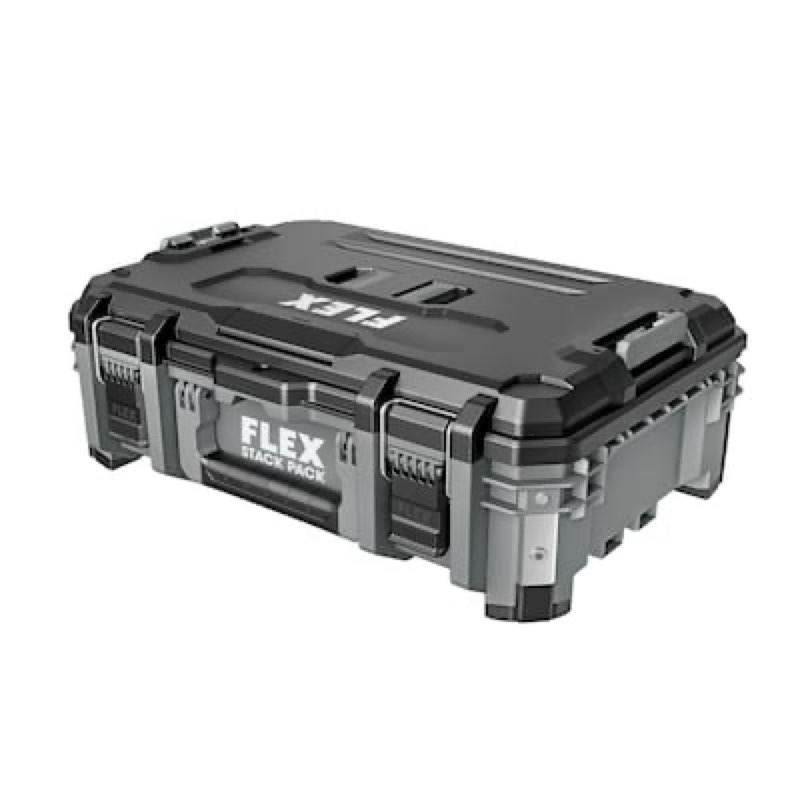 FLEX STACK PACK Suitcase Tool Box 22-in W x 8.2-in H x 15.6-in D Gray Polypropylene Tool Box