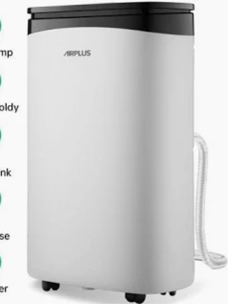 airplus 1,500 sq. ft dehumidifier for basement, 30 pints powerful dehumidifier for home, large rooms