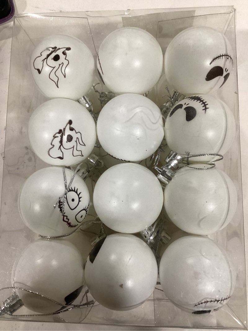 24Pcs Halloween Christmas Ornaments Jack Halloween Tree Decoration Hanging Ball Ornaments Party Holi