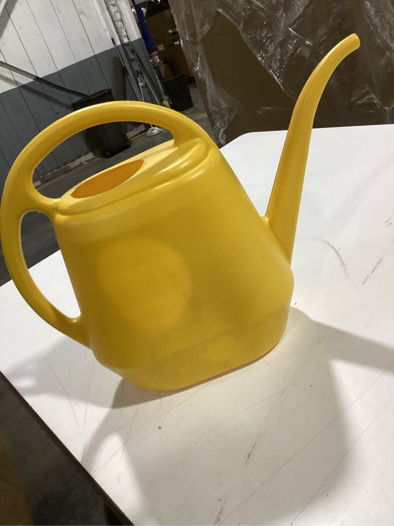 Condition photo showing As Is for Plastic Watering Can -1 Gallon - Orange